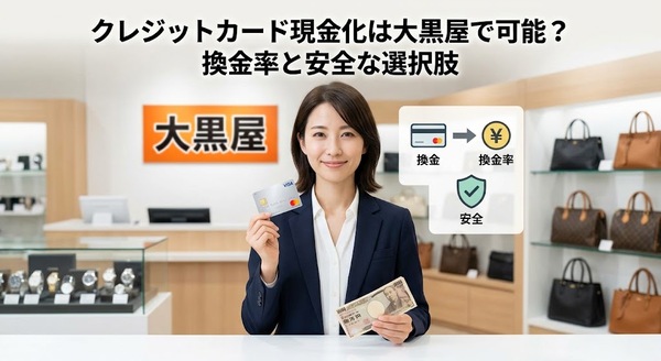 クレジットカード現金化は大黒屋で可能?換金率と安全な選択肢